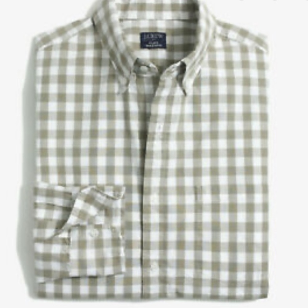 NWT J Crew Slim Flex Washed Button Down Shirt